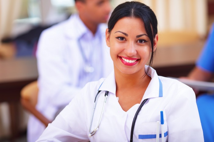 smiling female cannabis doctor