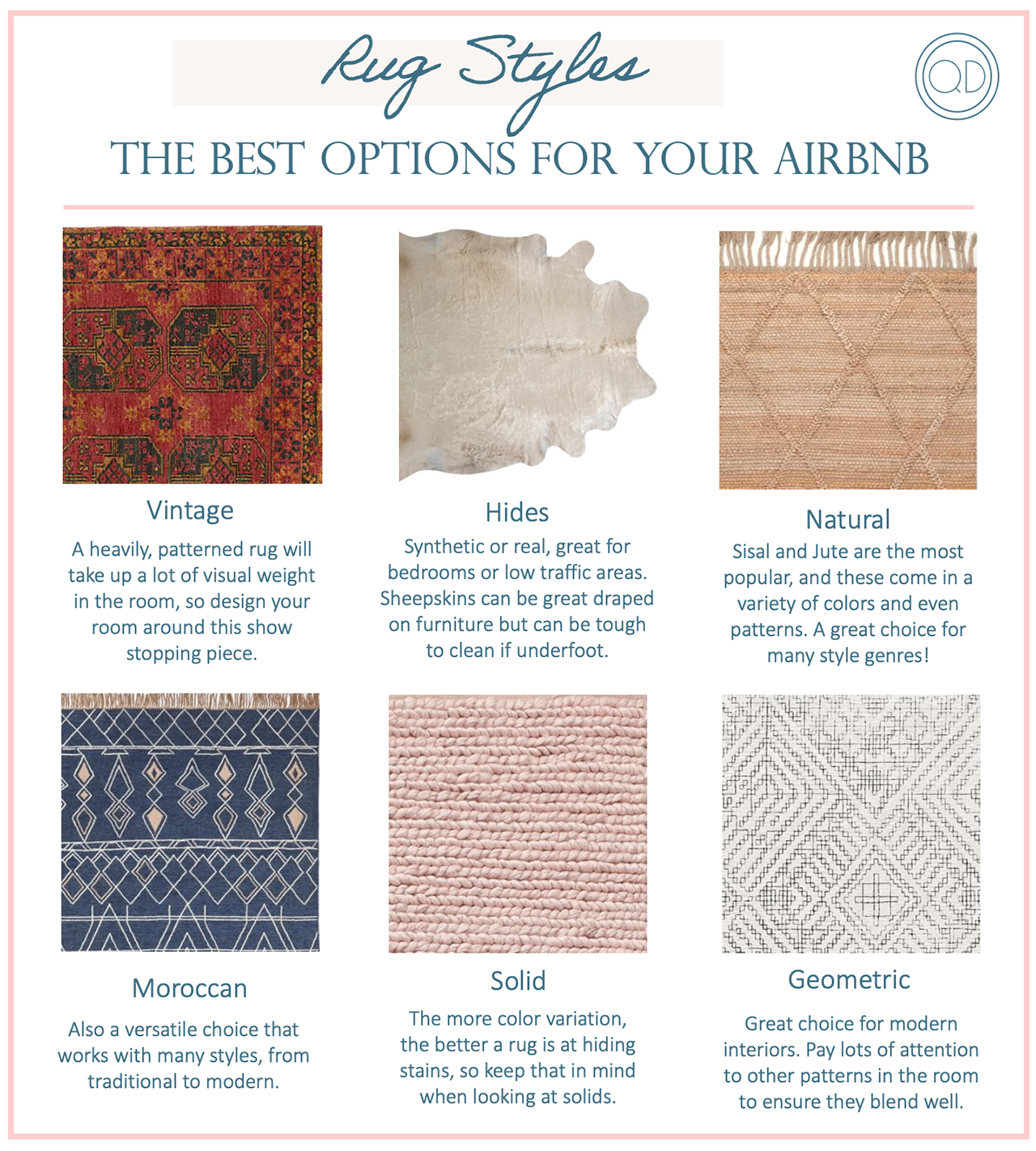How to choose the right rug for your Airbnb or Short Term Rental