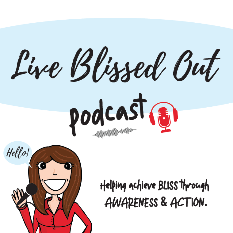 Logo for the Live Blissed Out weekly podcast featuring the show on flowerpot gardening in Colorado, Utah & the West