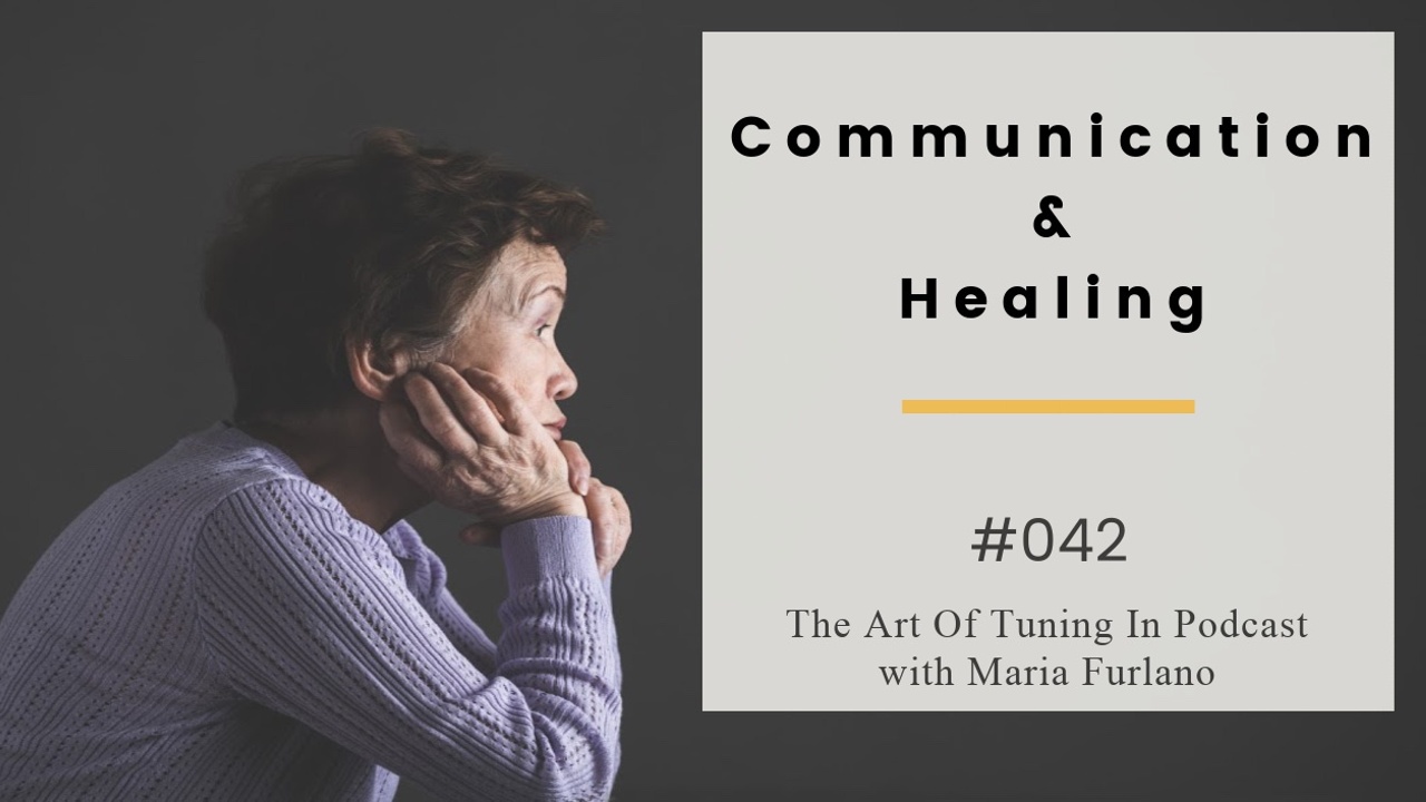 Communication and healing podcast/blog 042 image elderly Asian woman sitting and thinking