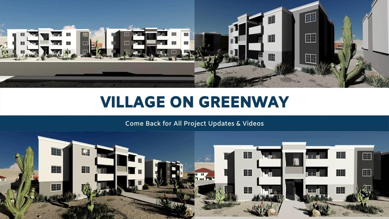 Village on Greenway Fourplex Rendering