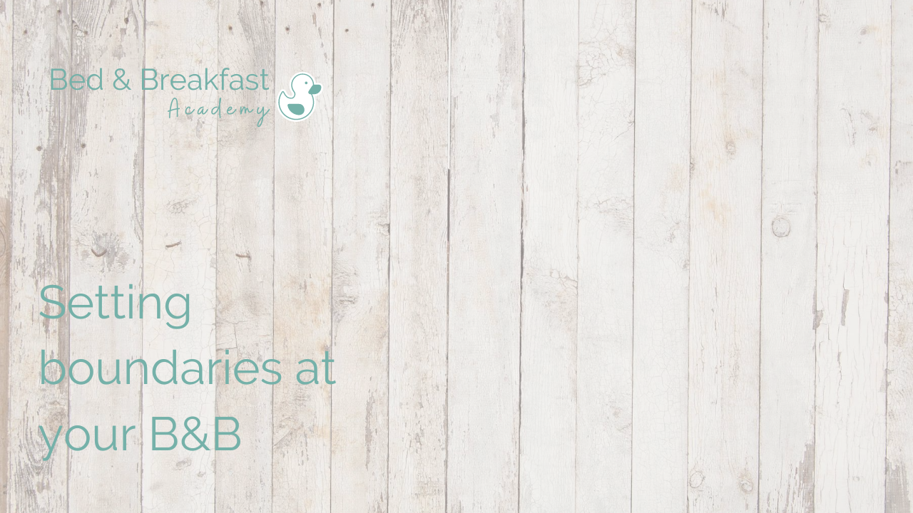 Setting boundaries at your B&B | whitewashed wood panelling