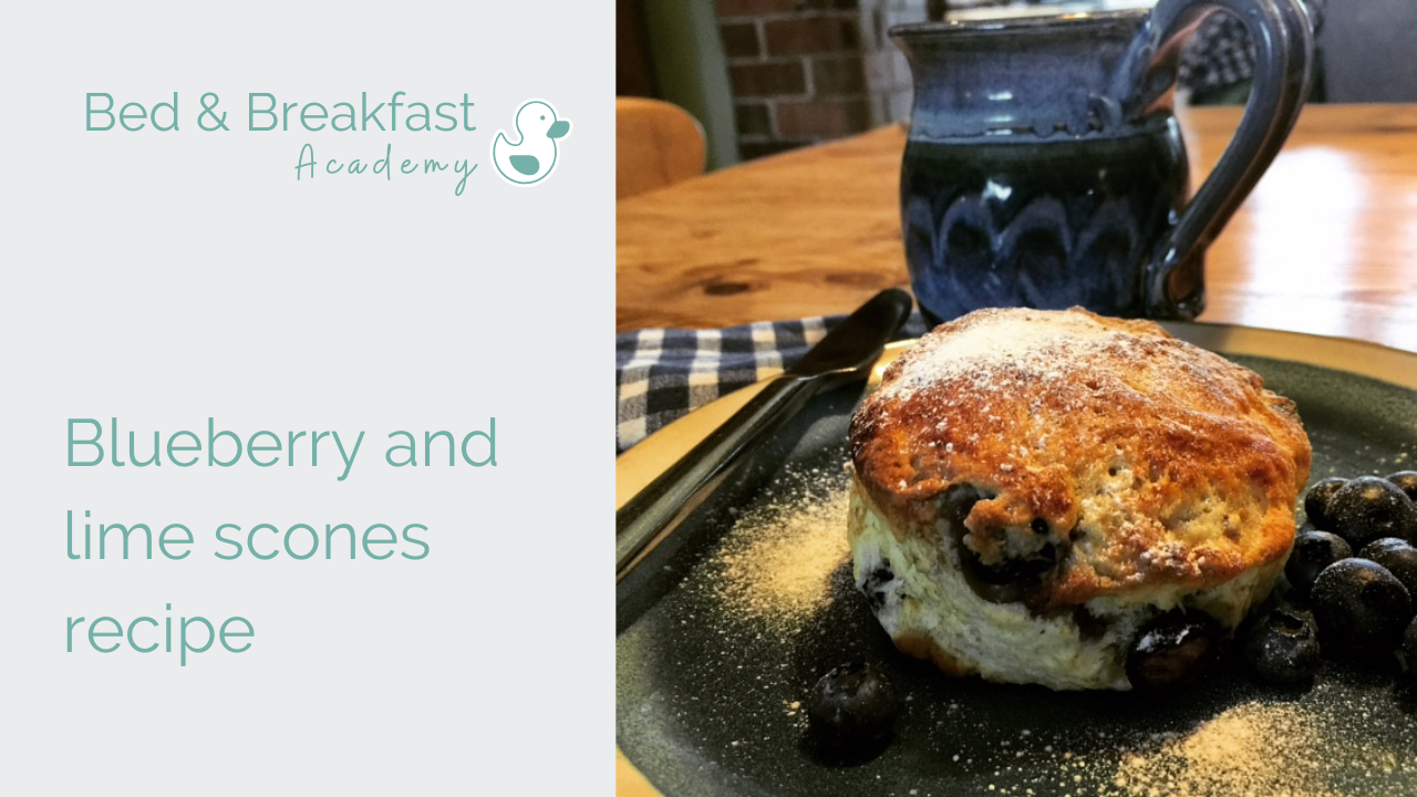 Blueberry and lime scone recipe | easy scone recipe