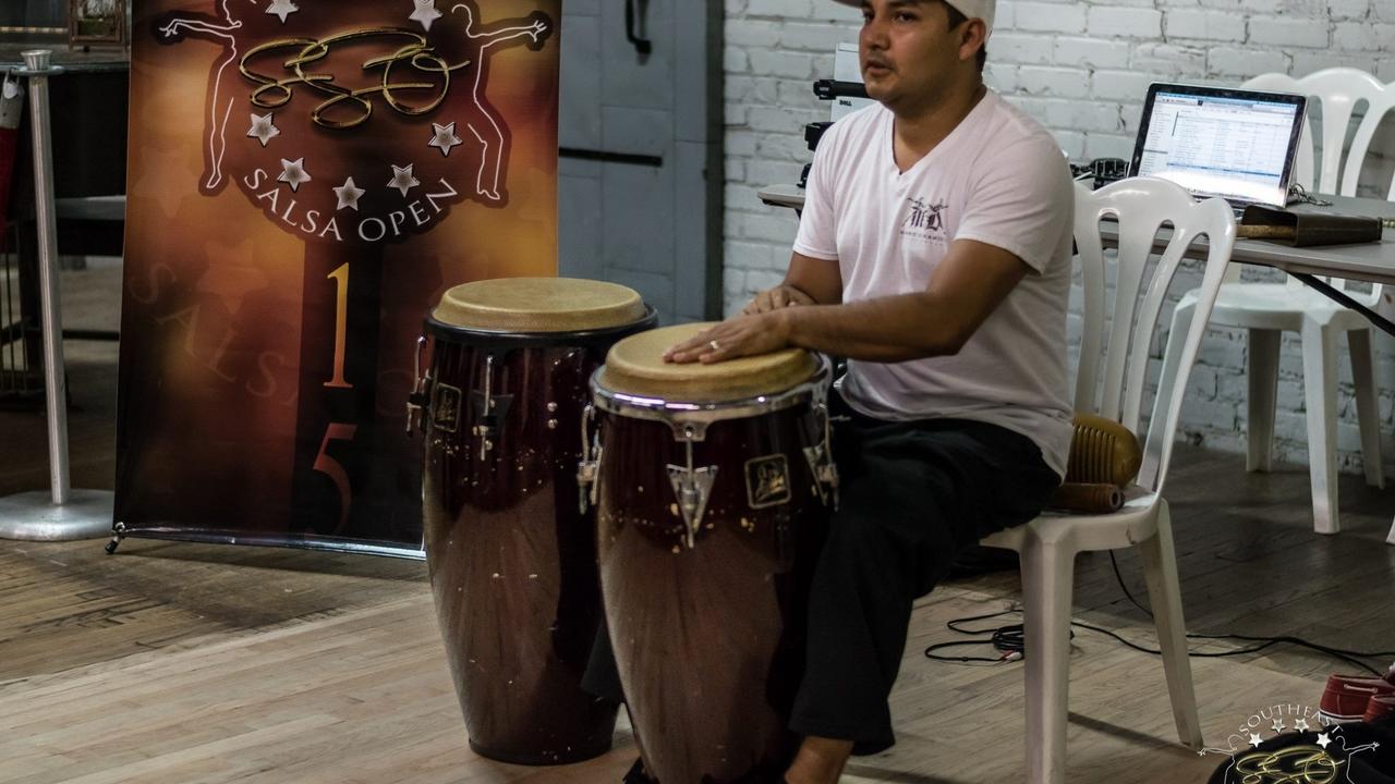 latin music drummer On2 beat