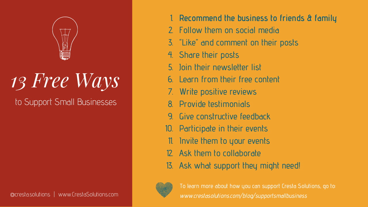 13 Free Ways To Support Small Businesses