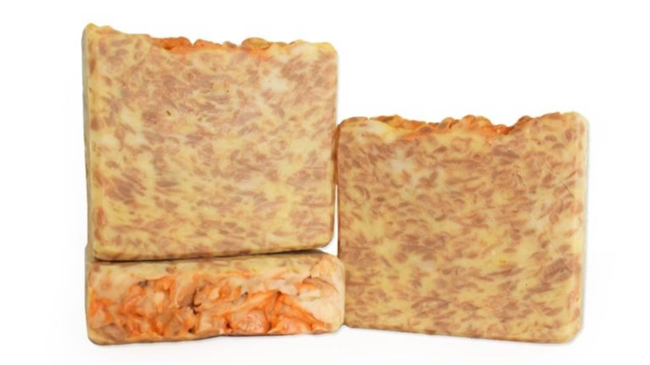 three bars of peaches and cream soap