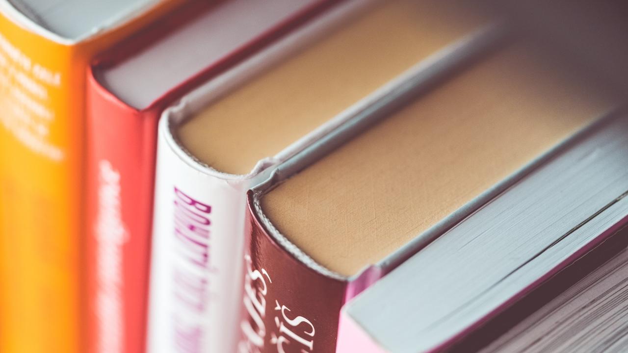 row of book spines