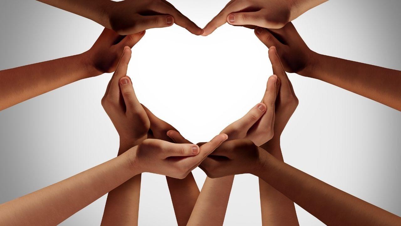 Hands Shaped like a heart symbol