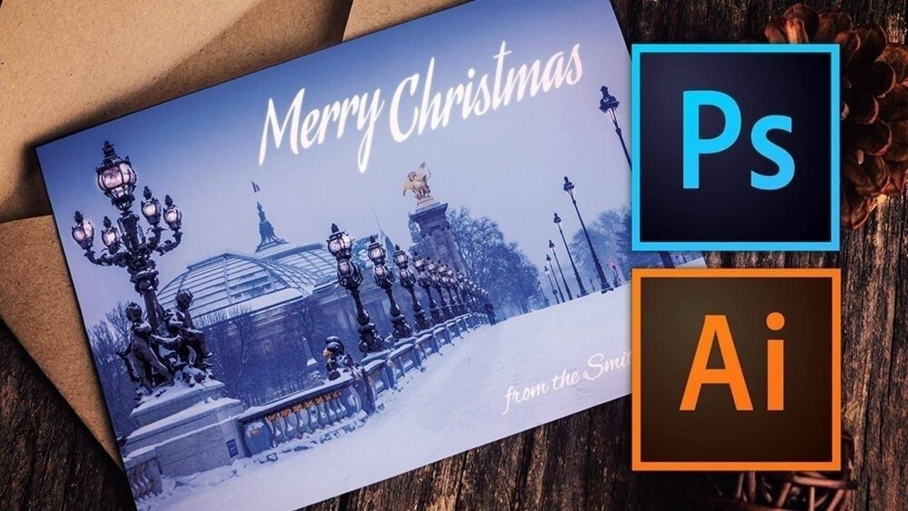 How to Make a Christmas Card with Photoshop or Illustrator
