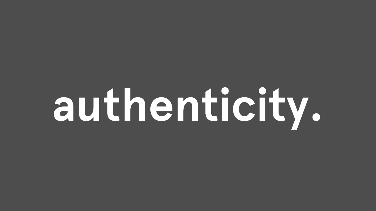 authenticity accent