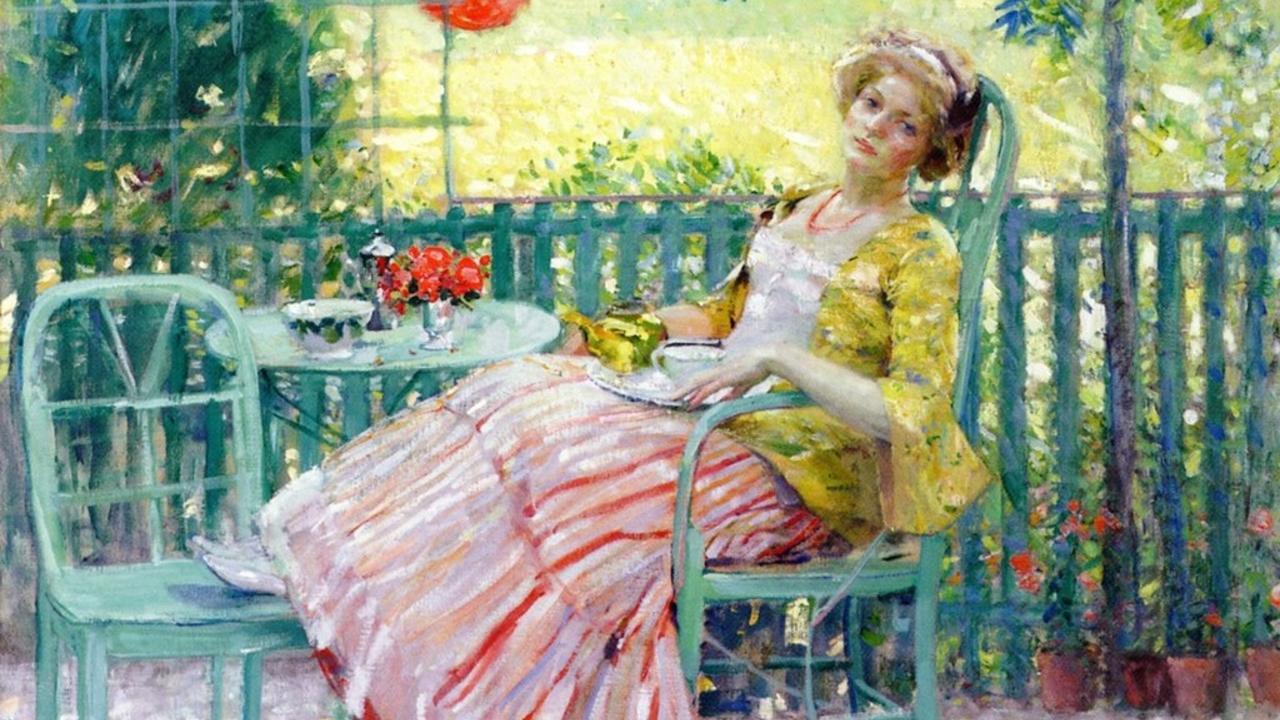 Lady On The Veranda