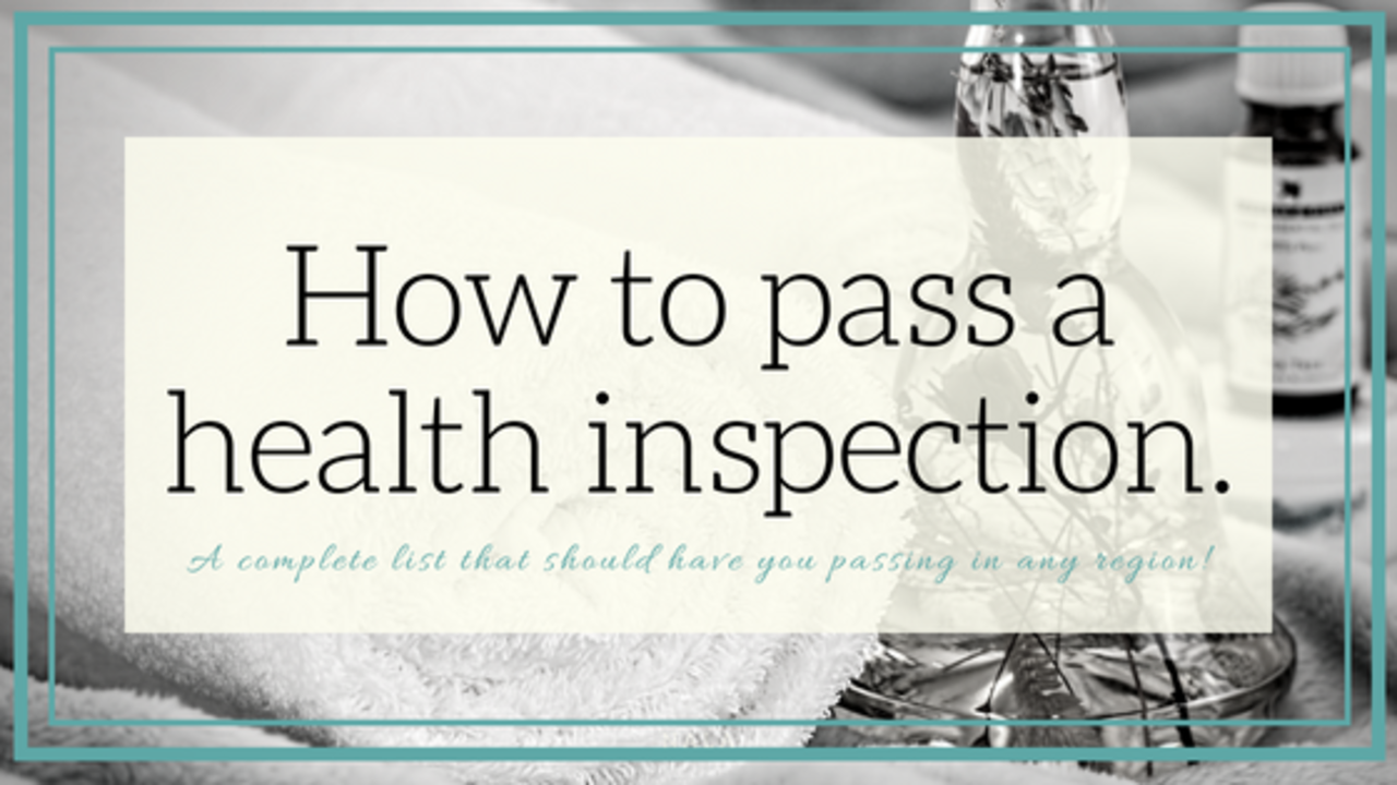 What you need for passing inspection What you need for passing inspection