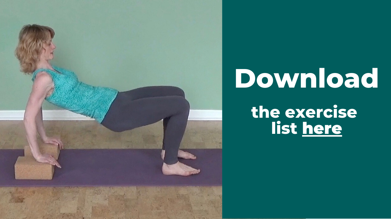 pilates with yoga blocks