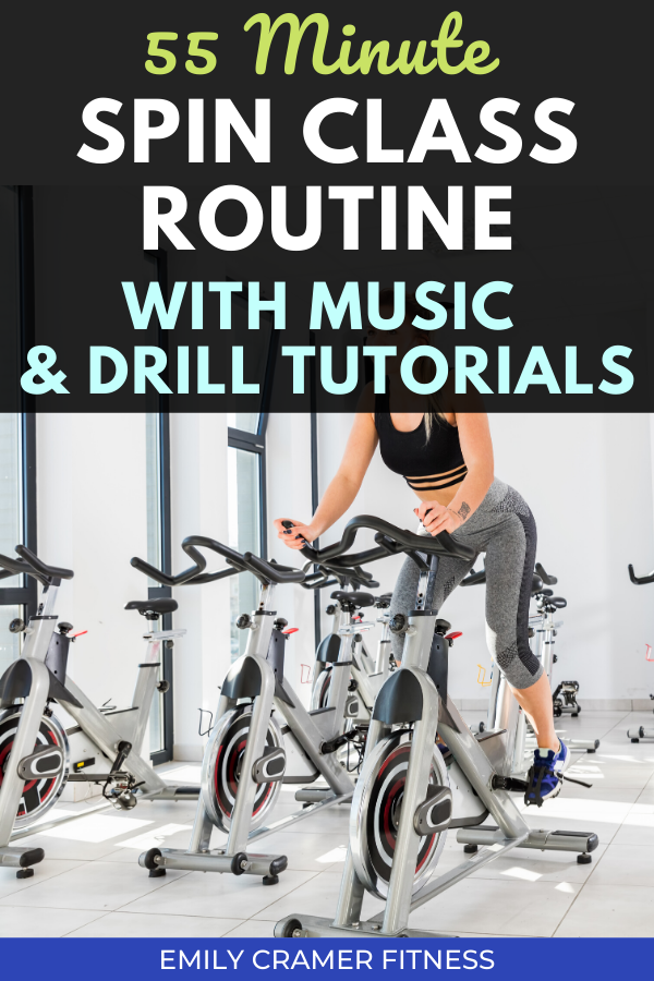 55 Minute Spin Class With Music Drill Tutorials