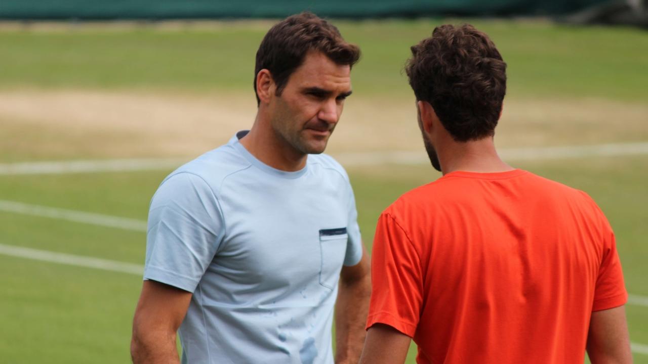image of tennis warm up