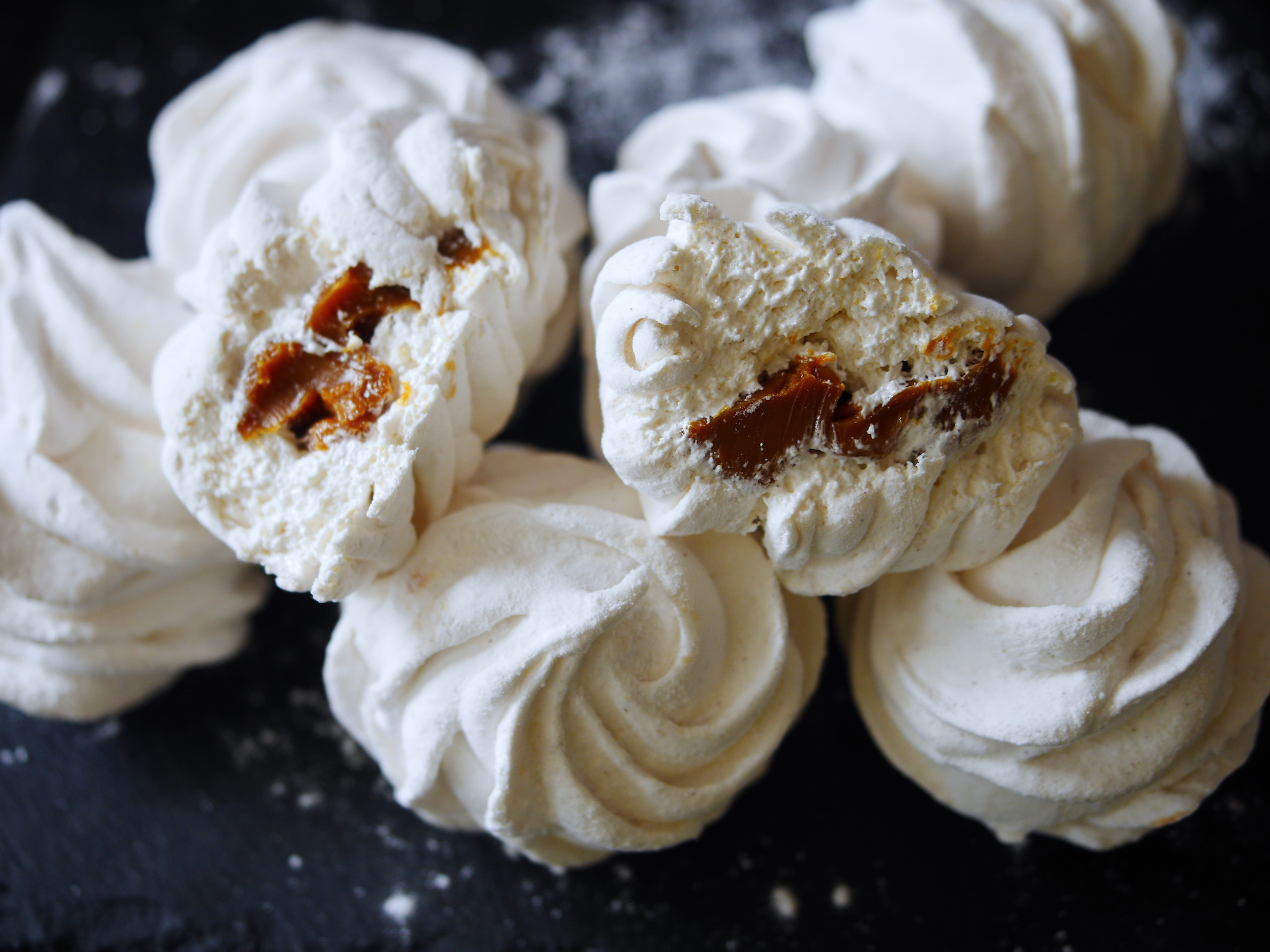 Caramel-filled apple zephyr Russian marshmallows