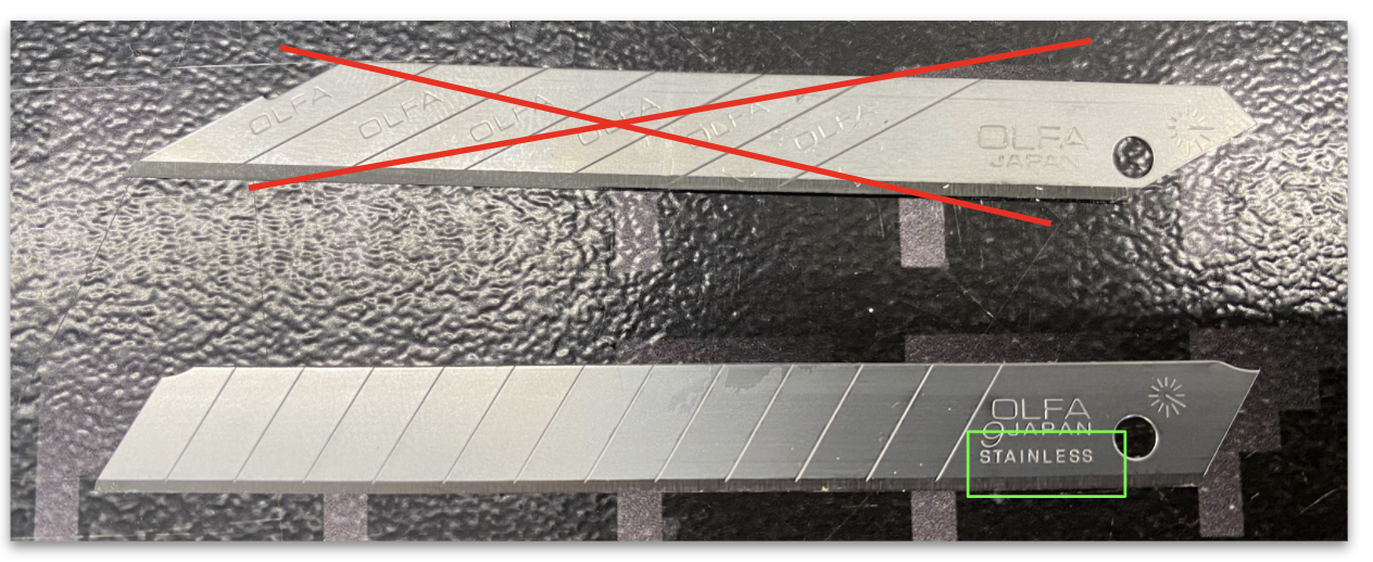 Scheibentönungswerkzeug: Stainless Steel 60 Grad Klinge
