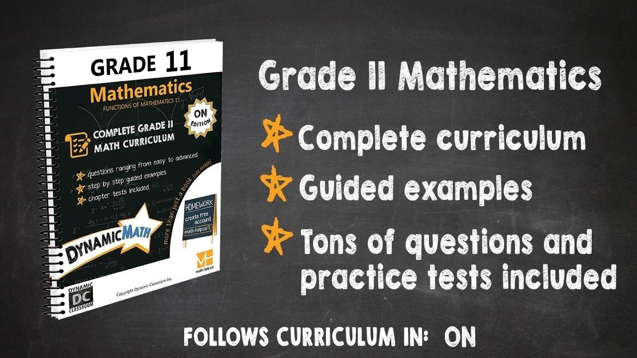 Grade 11 Ontario Math Workbook