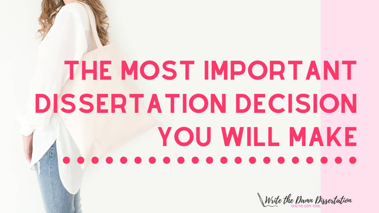Choosing your dissertation committee