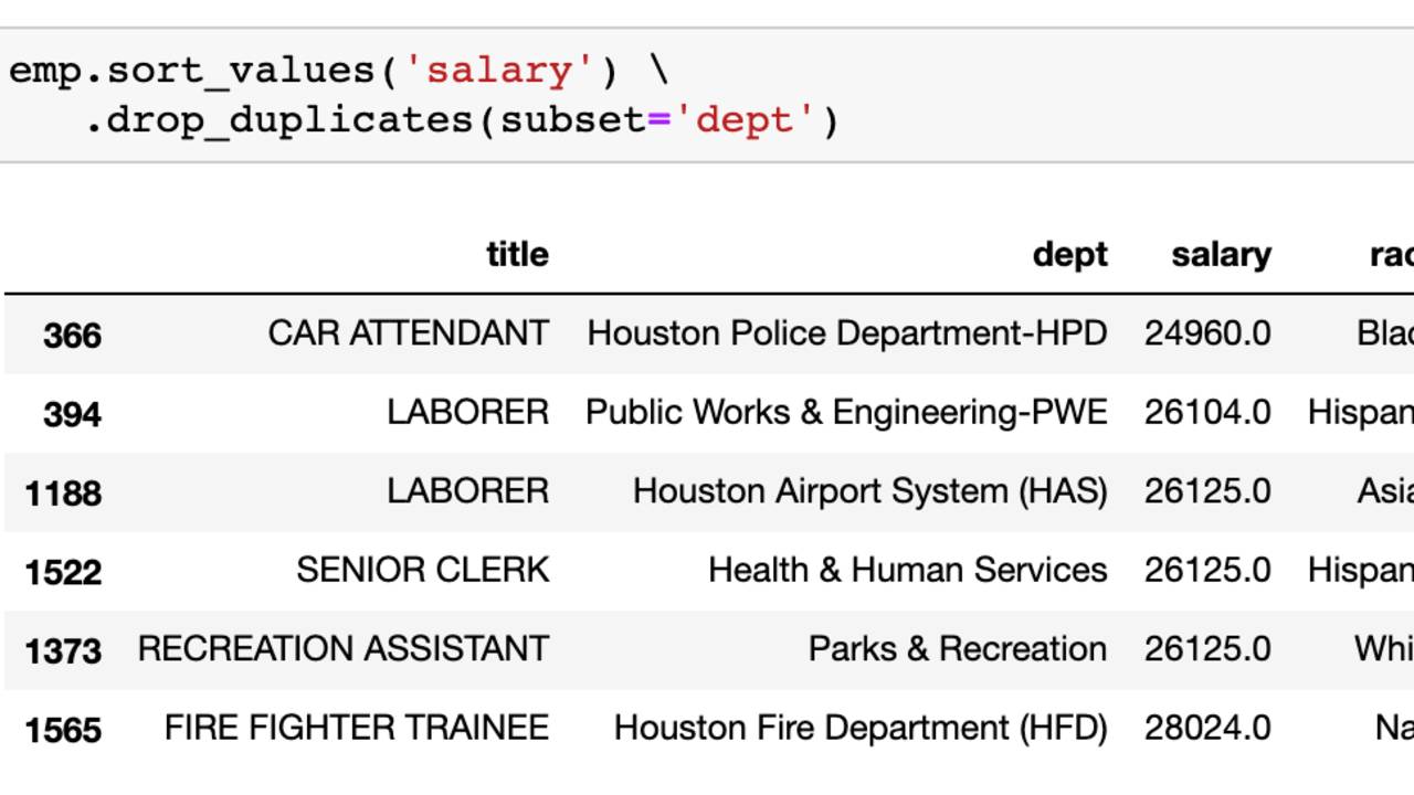 Learn essential pandas DataFrame & Series commands to explore data