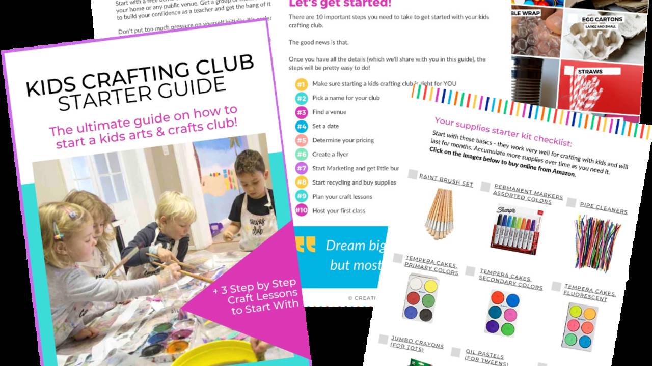 The Ultimate Kids Crafting Club Starter Guide