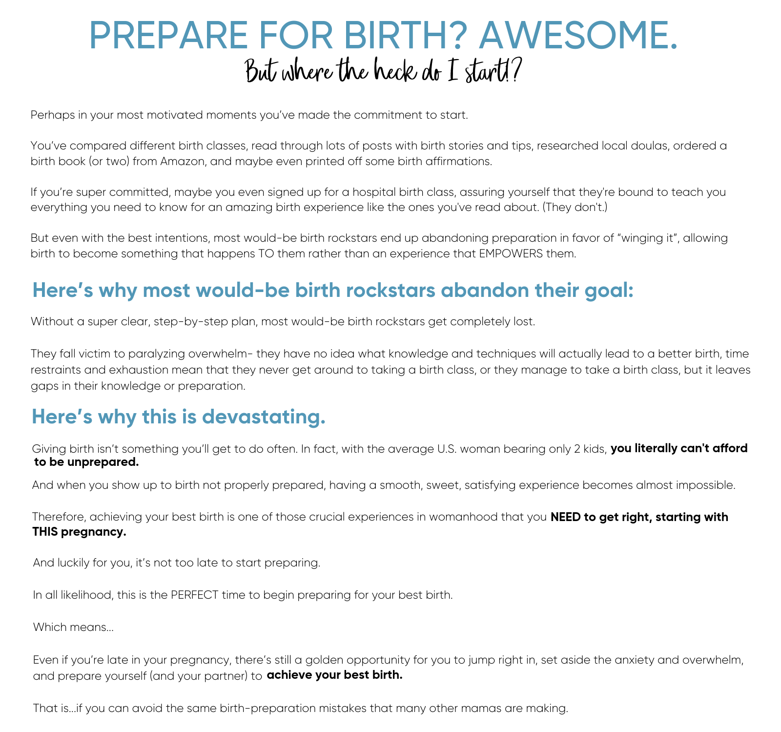 Only Read This If Youre Prepared To >> My Essential Birth Get Started Only Read This If Youre Prepared To >> My Essential Birth Get Started