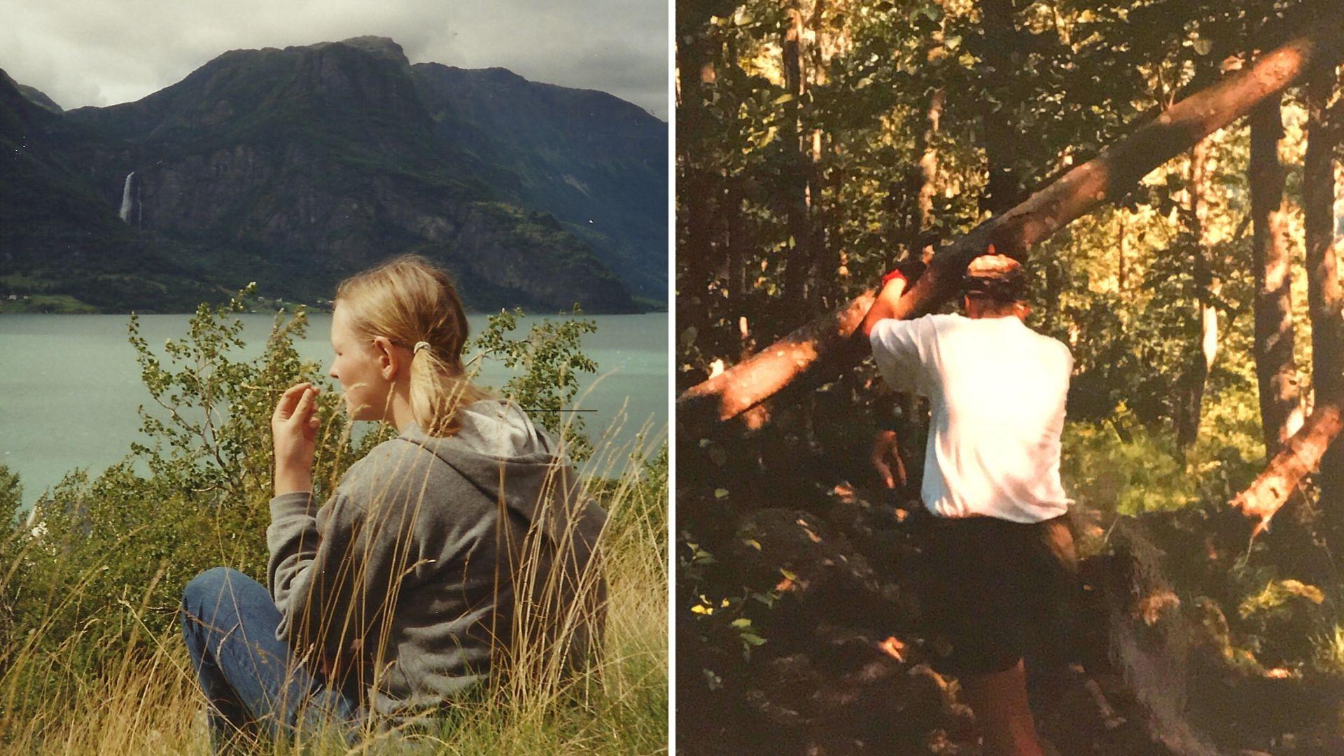 Anja Dietrichs in ihren ersten Norwegenurlauben im Jahr 1999 & 2000.
