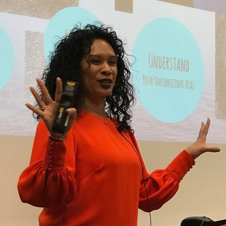 Woman reading document on tablet
