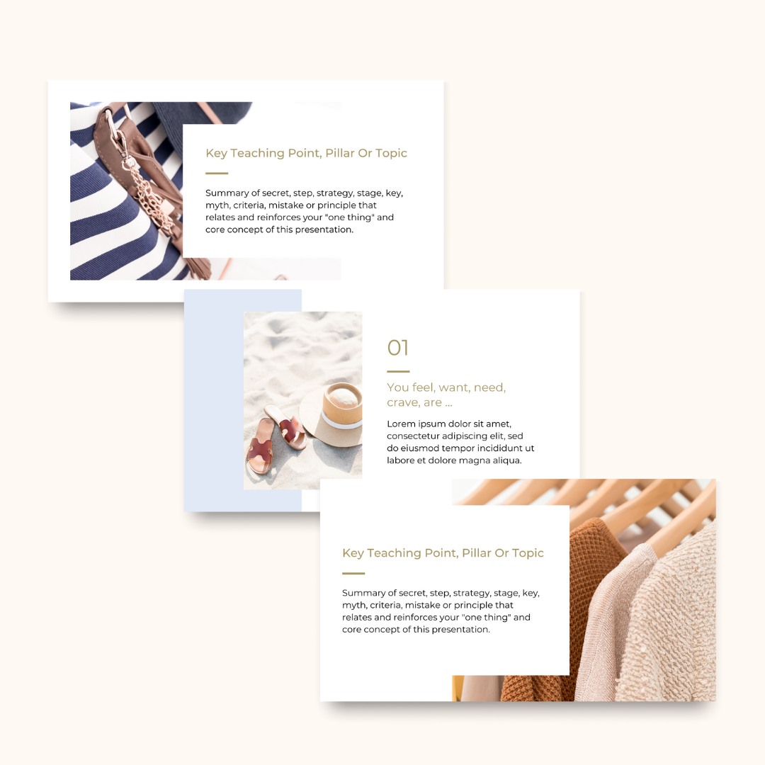 Presentation Slides For Webinars, Workshops, Masterclasses & Lessons
