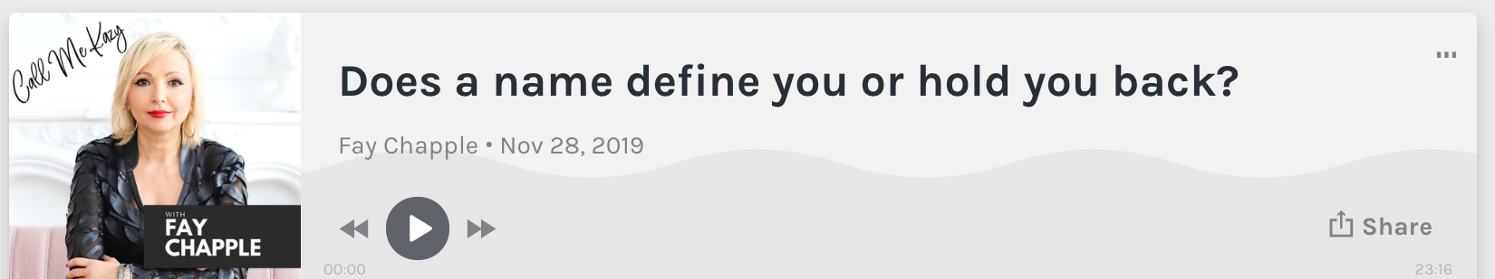 Does a name define you or hold you back