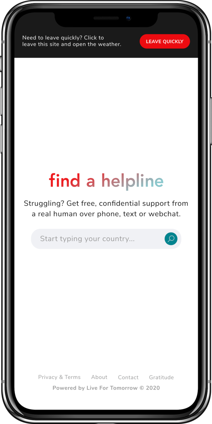 Find A Helpline