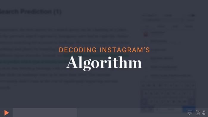 How the Instagram Algorithm Works