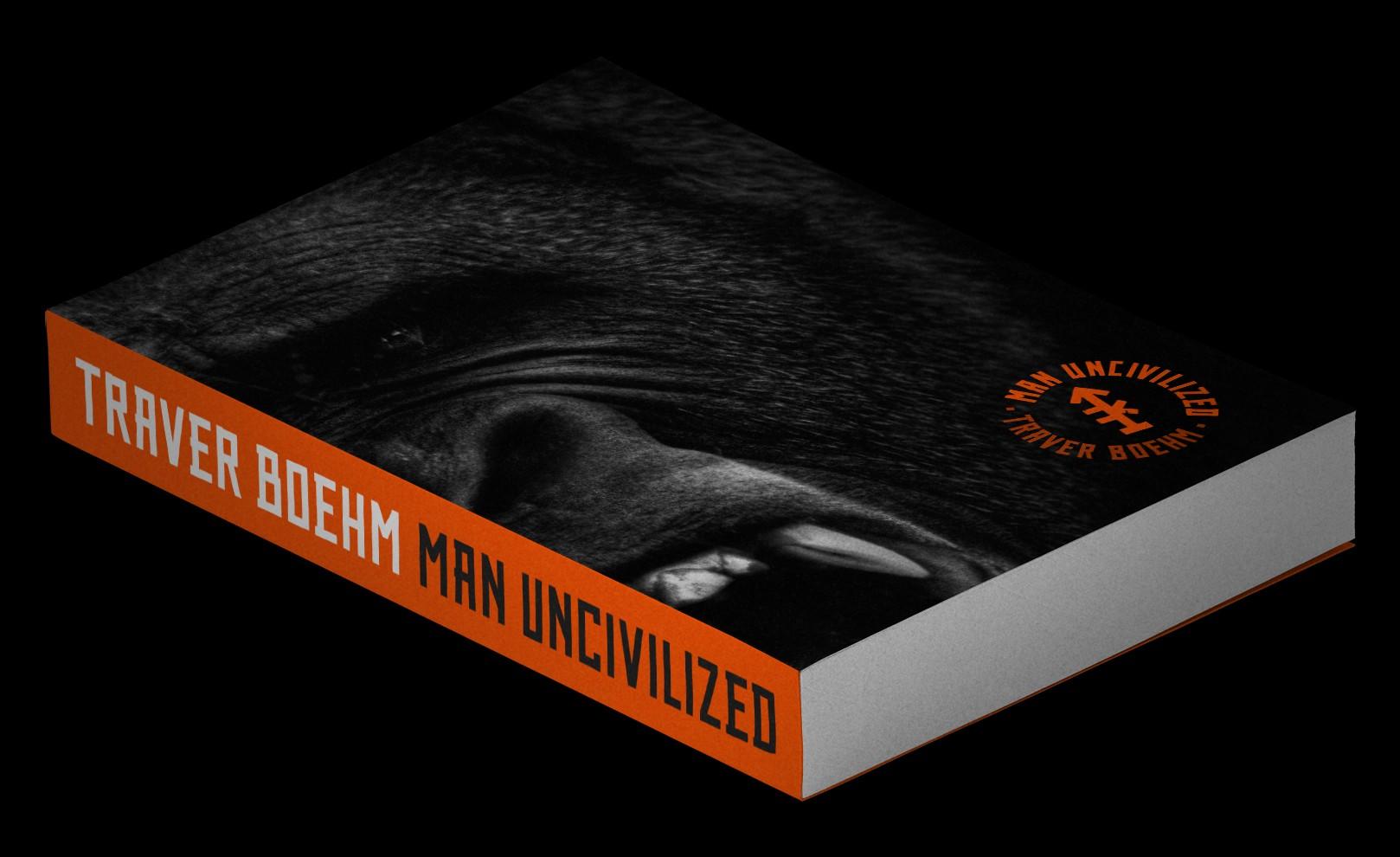 Man UNcivilized Book Spine