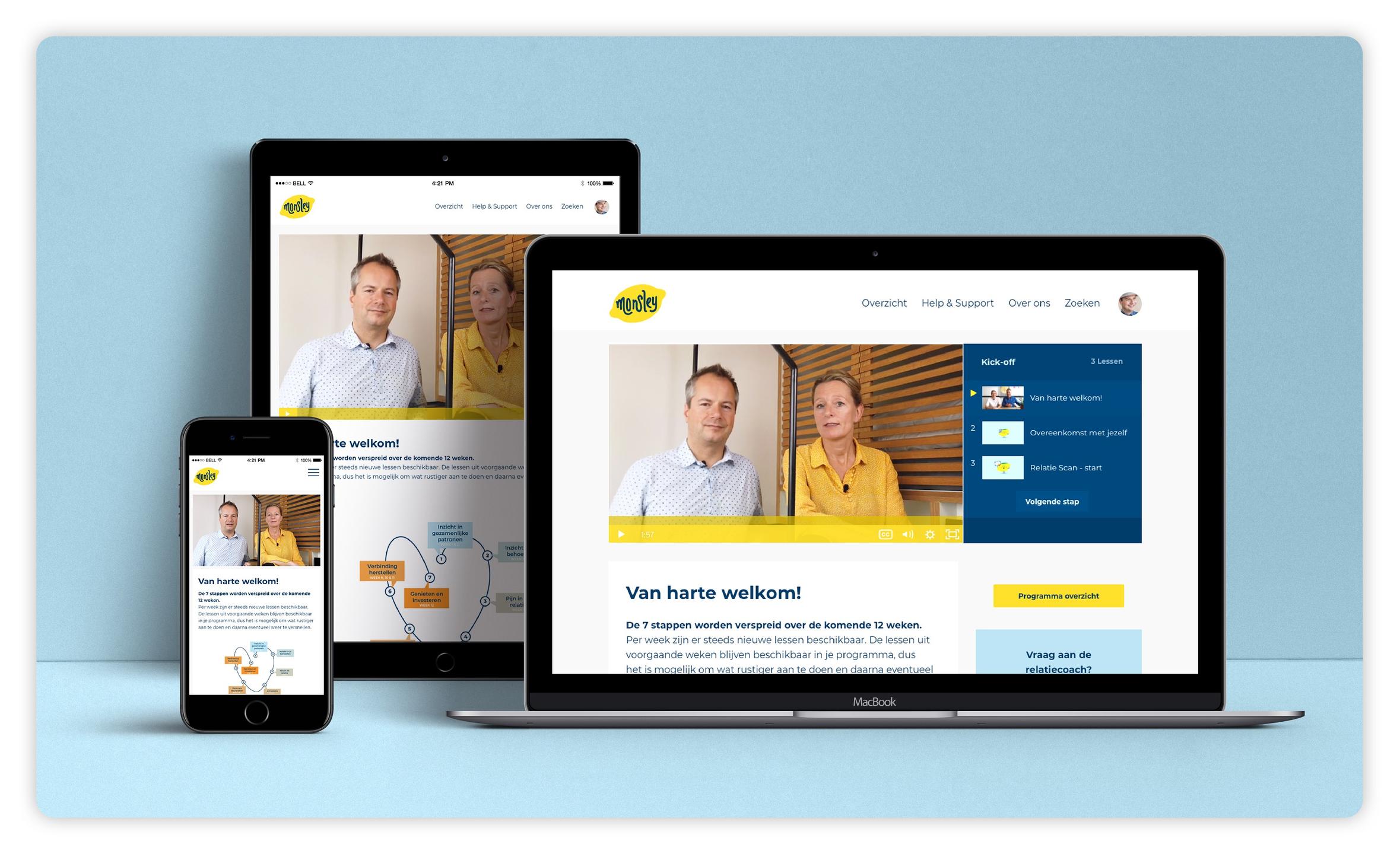 Monsley online relatiehulp voor smartphone, tablet en laptop