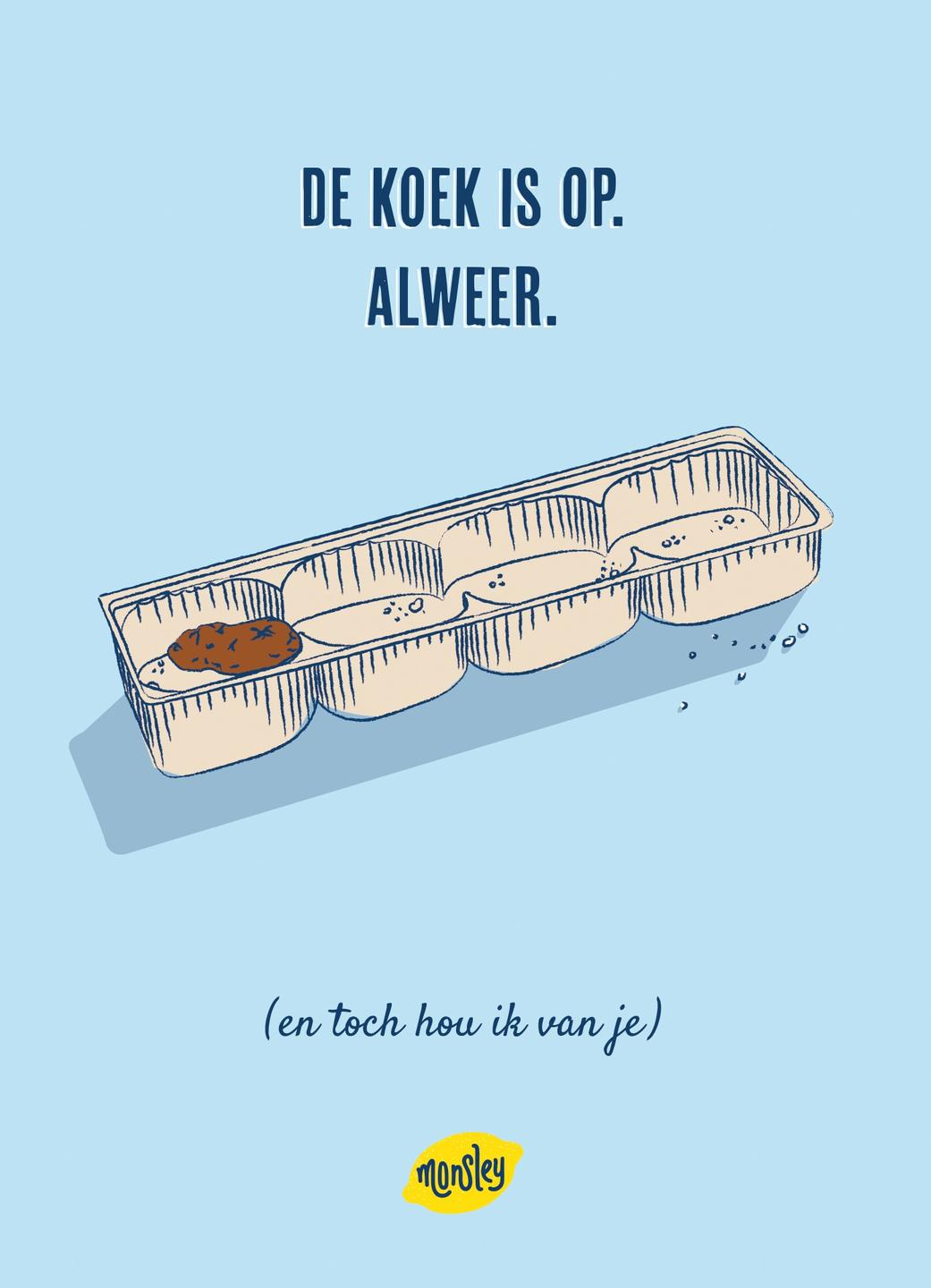 Anti-Valentijnsdagkaart ©Monsley 3. Koekjes