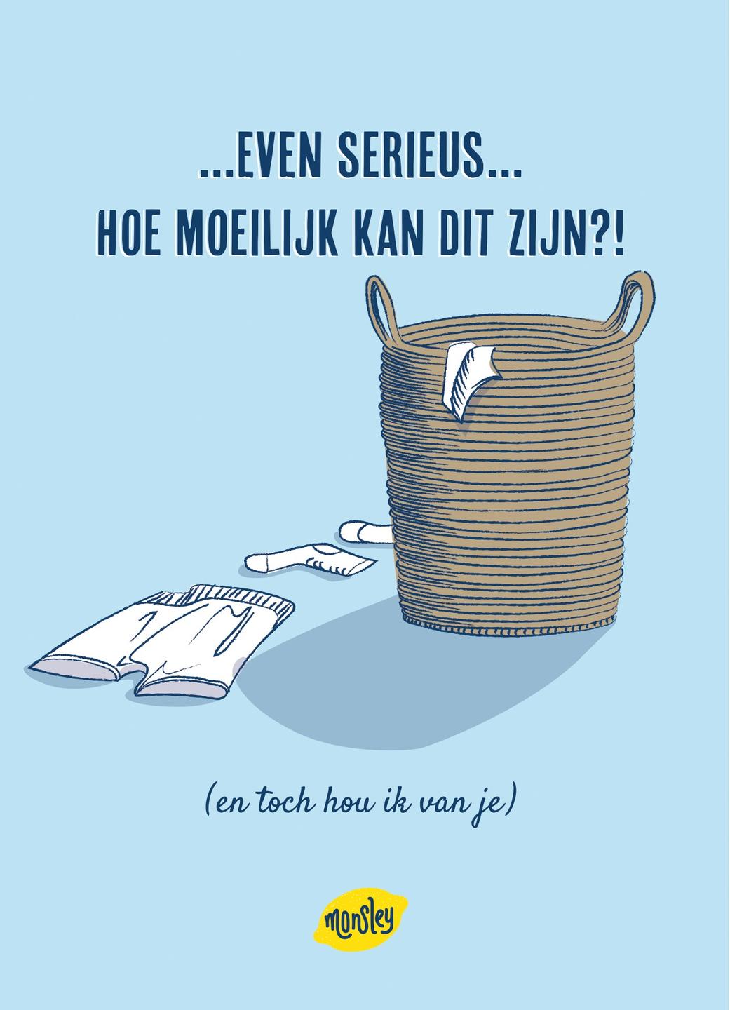 Anti-Valentijnsdagkaart ©Monsley 4. Wasmand