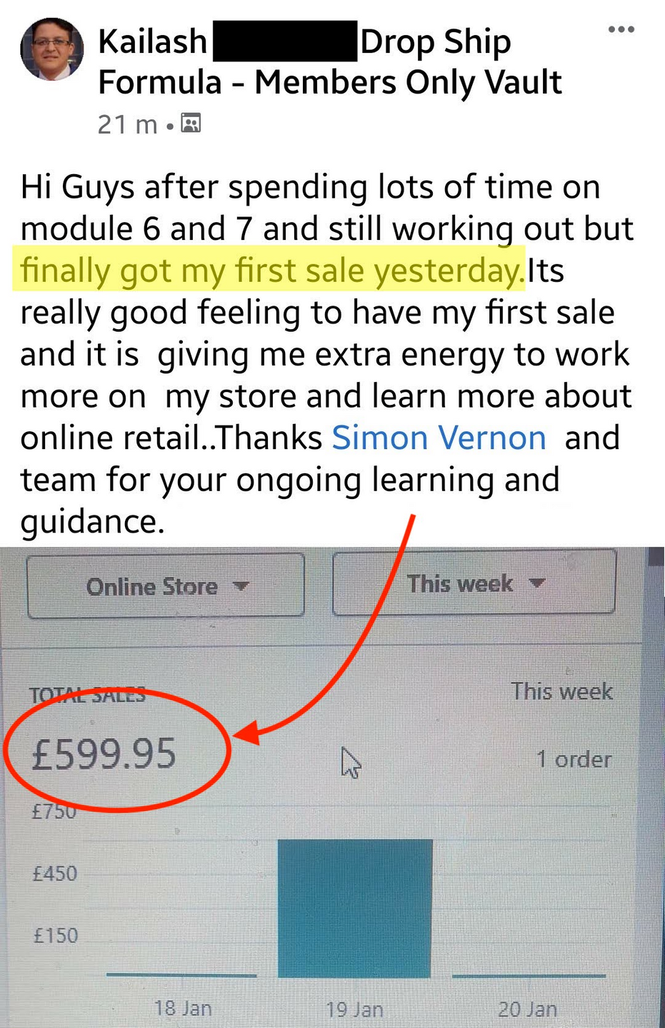 Kailash First Sale Drop Ship Formula