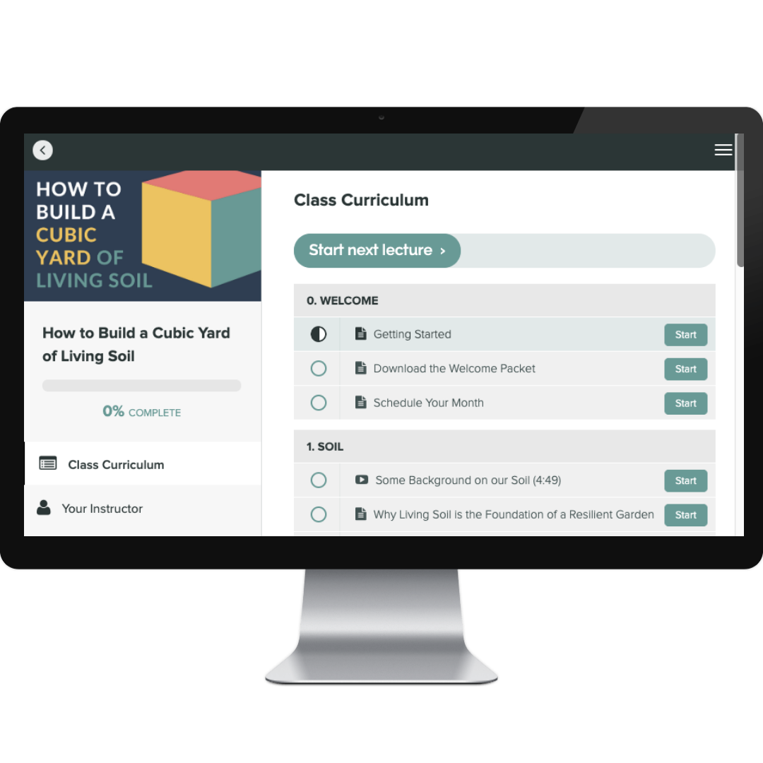 How to Build a Cubic Yard of Living Soil