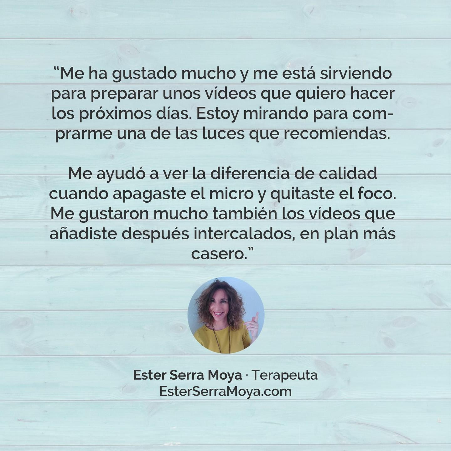 Testimonio Ester Serra