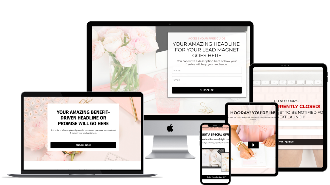 Kajabi Template Sales Funnel Template