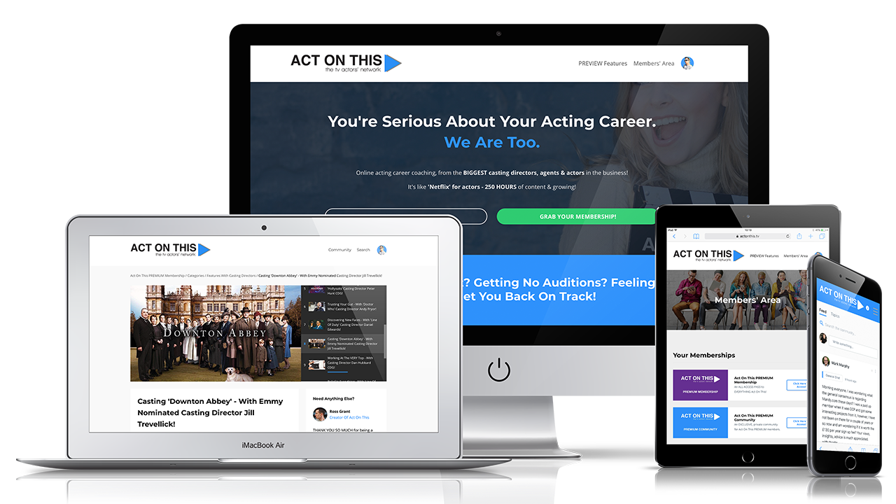 Act On This website on various devices