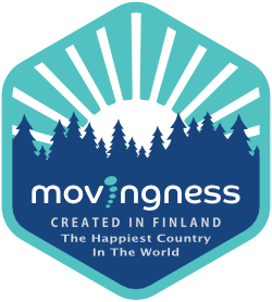 Picture showing Movingness, created in Finland, the happiest country in the world