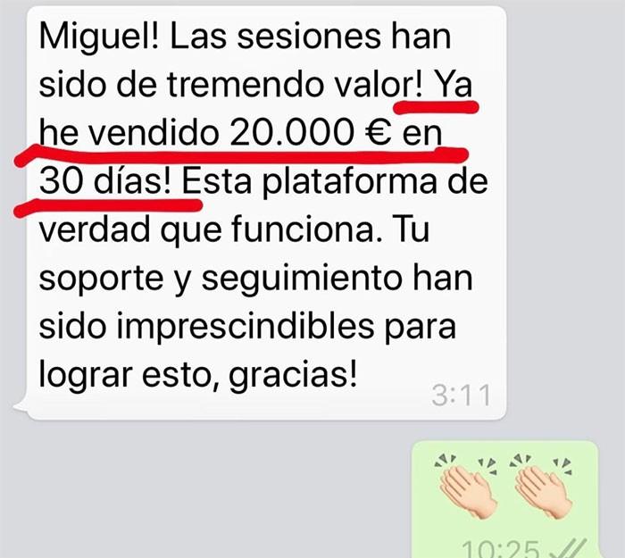 Testimonio Whatsapp 1