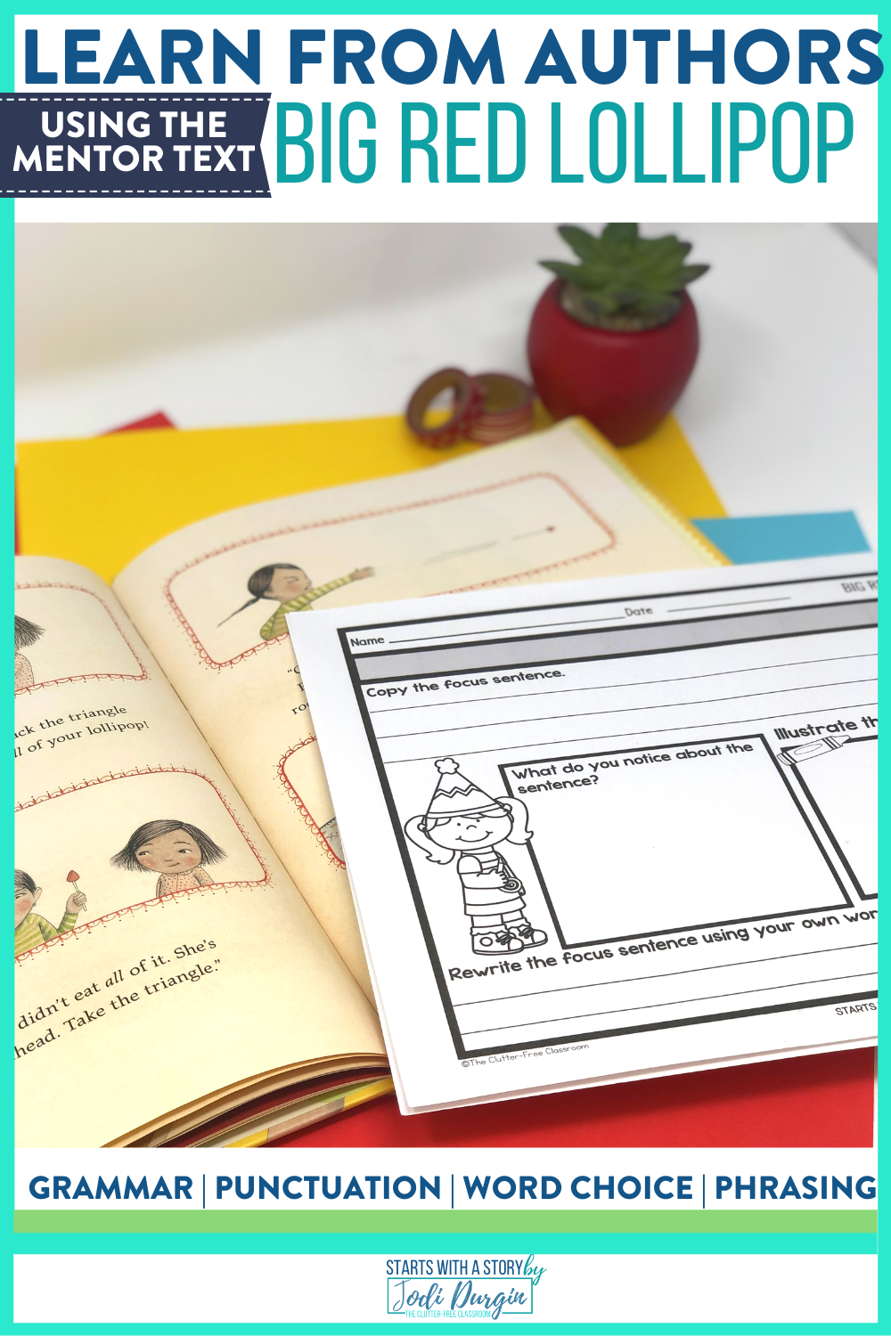 Big Red Lollipop Book Activities