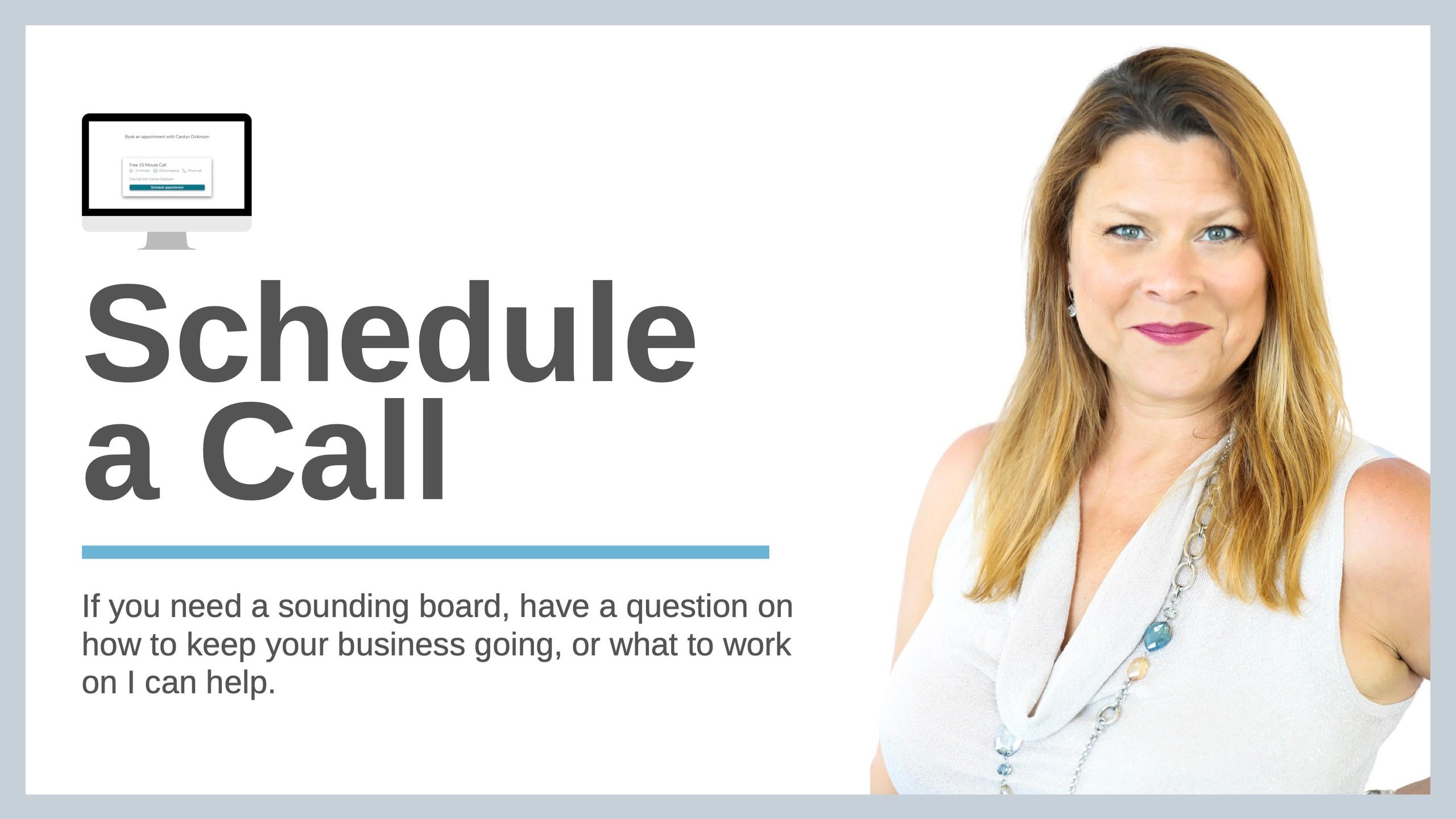Schedule a Call with Carolyn