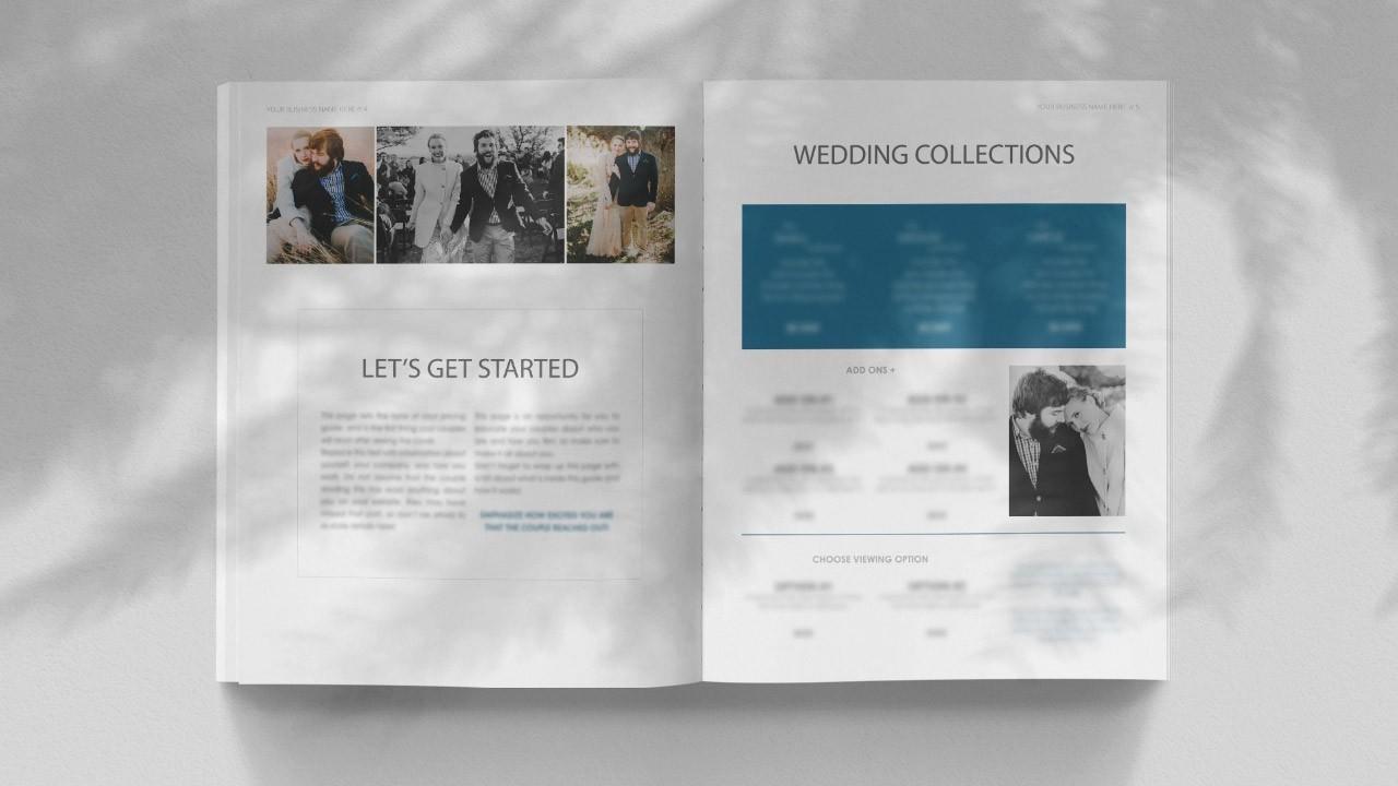 Wedding Film Pricing Template