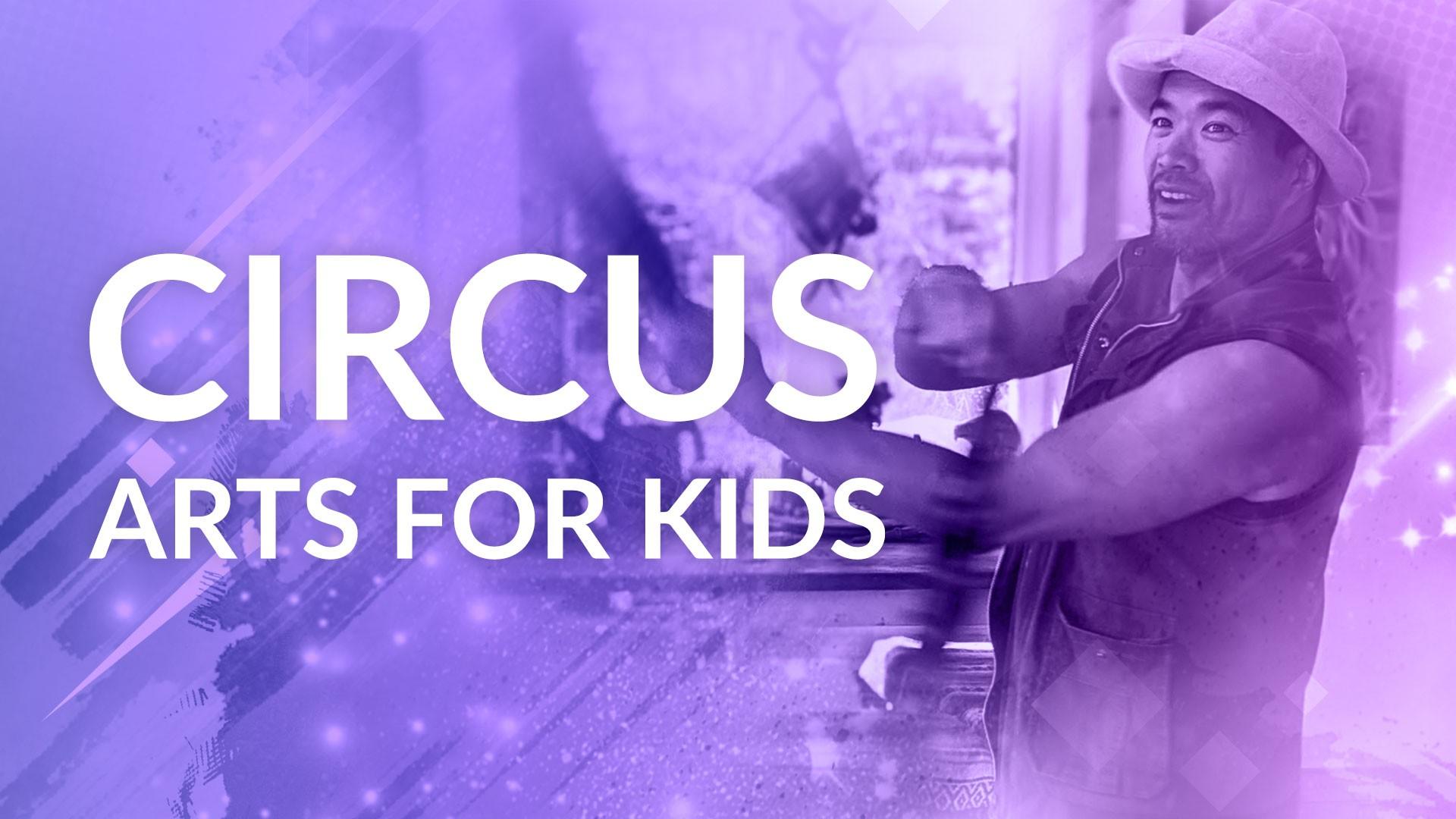 Alvin Tam does demonstration of a trick for circus for kids class