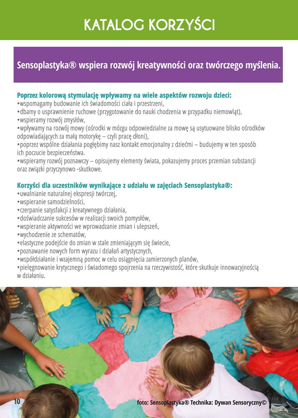 Sensoplastyka® - katalog korzyści
