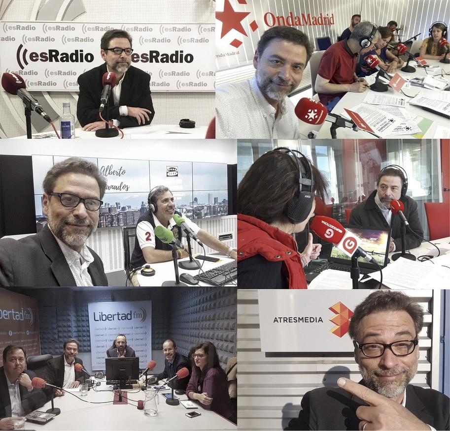 Javier Galué en algunos medios de comunicación
