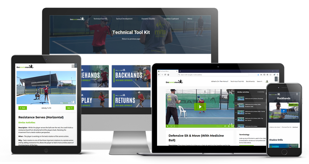 Take Action - The Tennis Menu
